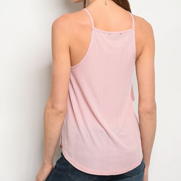 LAST Ruffle Tank in Pink - Picture 3 of 3